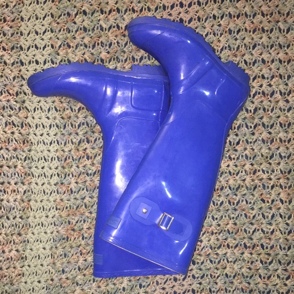 Seven7 Women’s Blue Rain Boots sz 9 - Picture 4 of 5